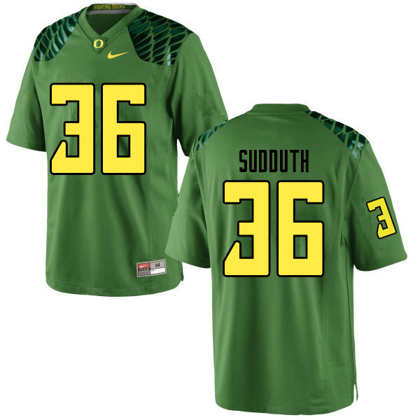 Men #36 Charles Sudduth Oregn Ducks College Football Jerseys Sale-Apple Green
